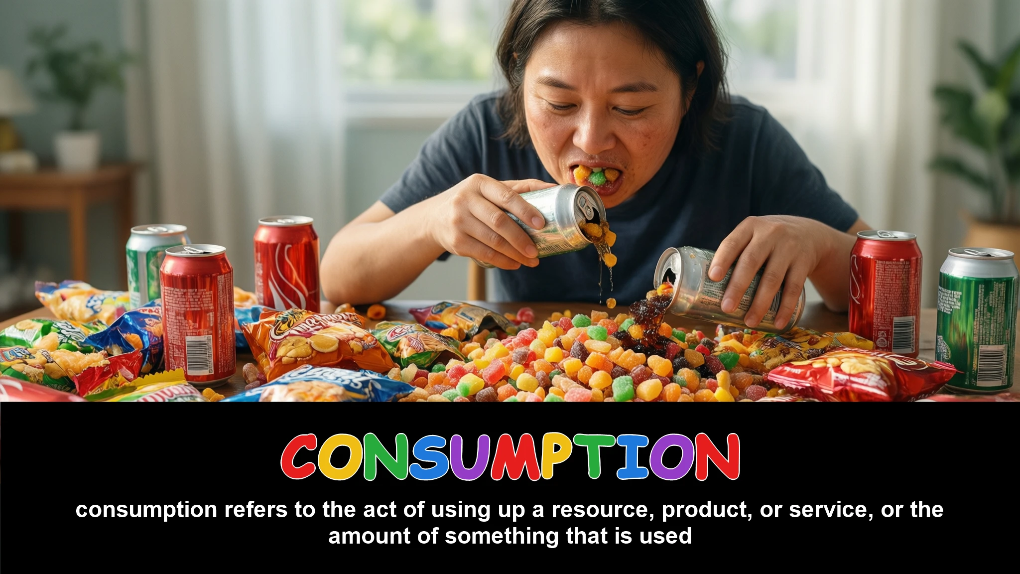 English Illustration for consumption